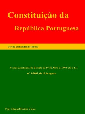 cover image of Constituição da República Portuguesa